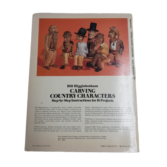 Carving Country Characters Step by Step Instructions Craft Book for 18 Projects - Picture 7 of 11